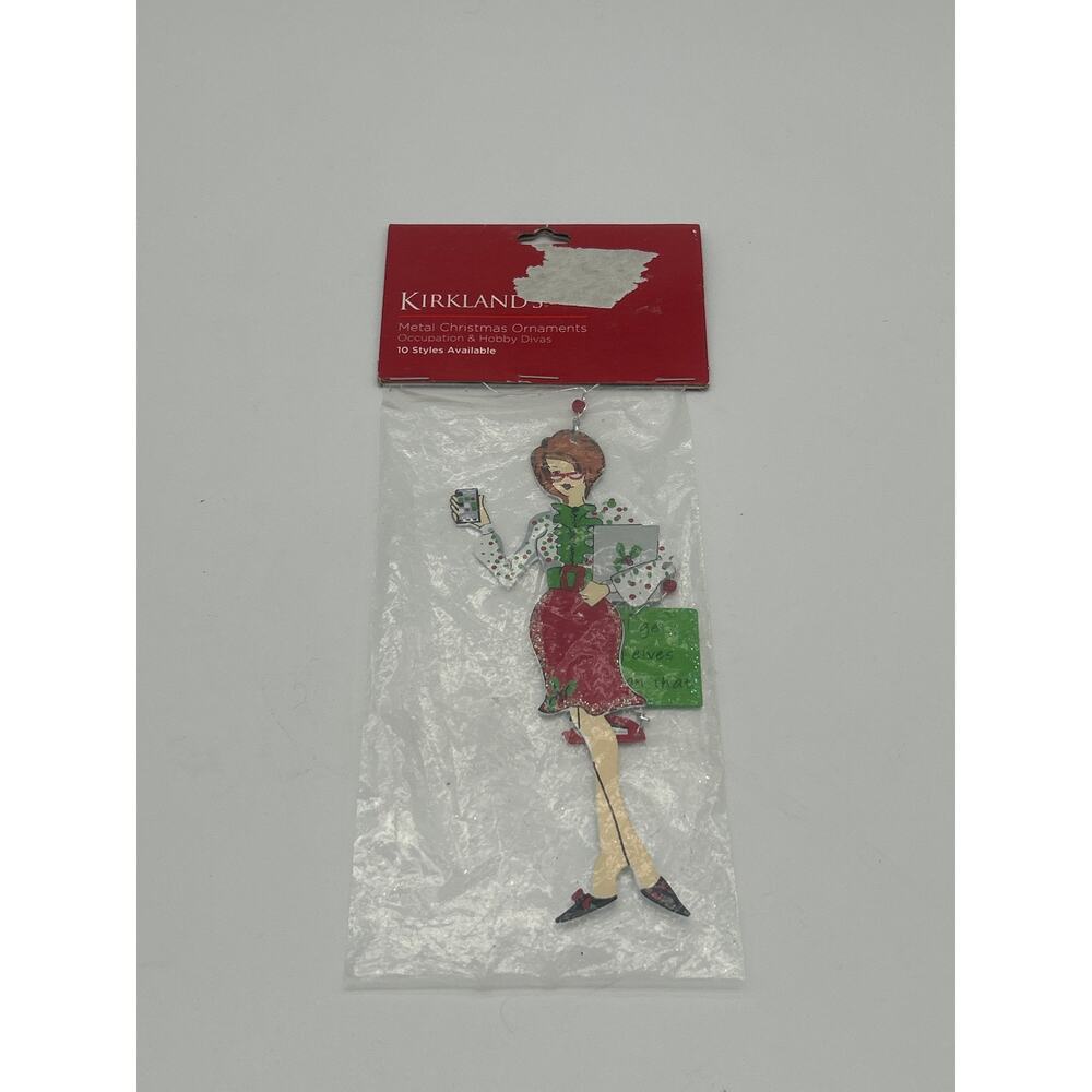 Kirklands Christmas Fun Diva Metal Ornament “I’ll get my elves right on that”